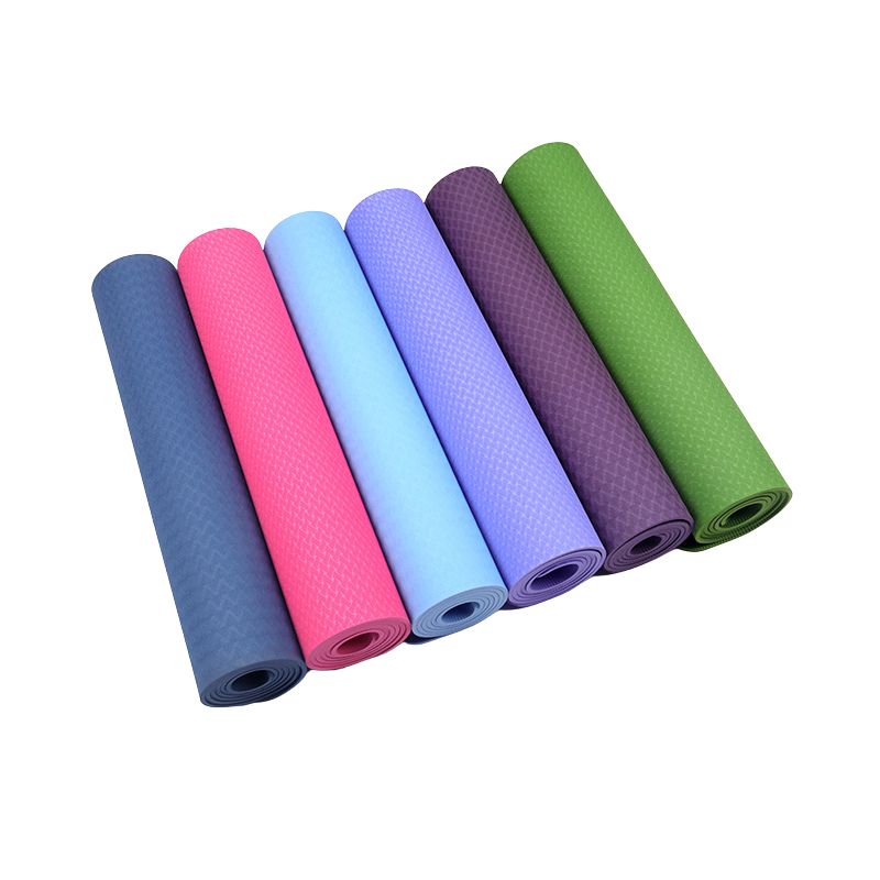 Mayor de yoga de yoga al por mayor (4/6/8mm) Mat de ejercicios de ejercicio con forma ambiental sin deslizamiento TPE Mat de yoga alta densidad, adecuada para el yoga del hogar, ejercicio, pilates.