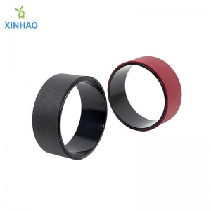 Wheel de yoga de PVC al por mayor, adecuado para la práctica de asana de yoga y estiramiento de espalda